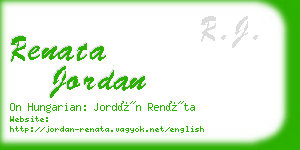 renata jordan business card